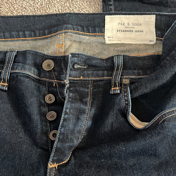 Size 39 Rag & Bone New York Standard Issue Fit 1, skinny leg. - Picture 4 of 5